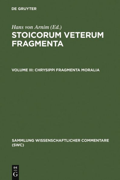 Chrysippi fragmenta moralia: Fragmenta successorum Chrysippi