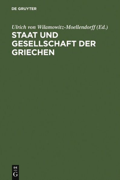 Staat und Gesellschaft der Griechen