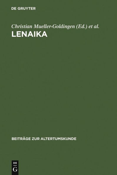 LENAIKA: Festschrift für Carl Werner Müller zum 65. Geburtstag am 28. Januar 1996