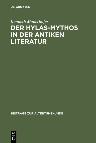 Der Hylas-Mythos in der antiken Literatur