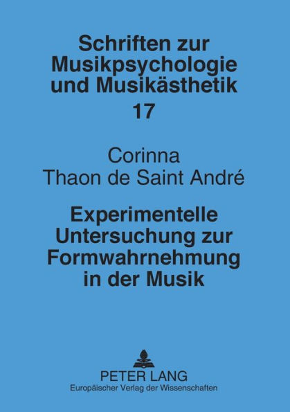 Experimentelle Untersuchung zur Formwahrnehmung in der Musik