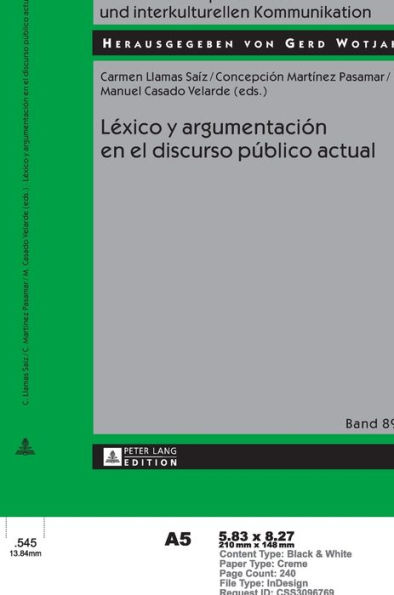 Léxico y argumentación en el discurso público actual