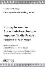 Title: Konzepte aus der Sprachlehrforschung - Impulse fuer die Praxis: Festschrift fuer Karin Kleppin, Author: Jessica Böcker
