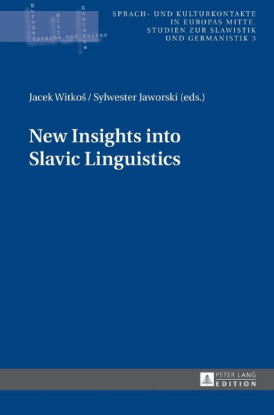 New Insights into Slavic Linguistics