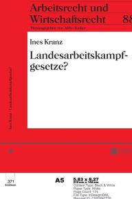 Title: Landesarbeitskampfgesetze?, Author: Ines Kranz
