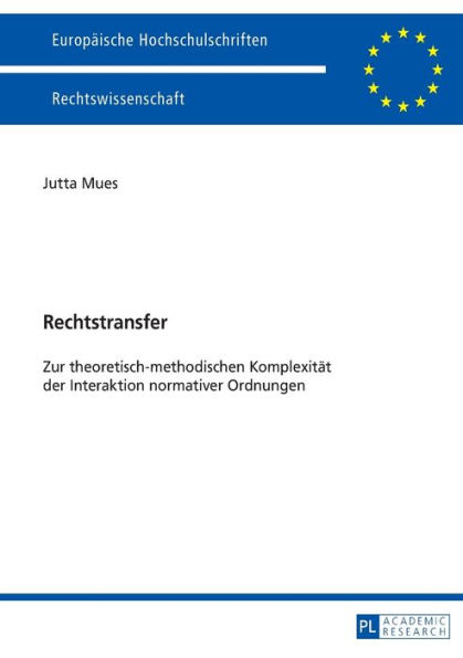 Rechtstransfer: Zur theoretisch-methodischen Komplexitaet der Interaktion normativer Ordnungen