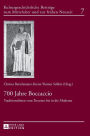 700 Jahre Boccaccio: Traditionslinien vom Trecento bis in die Moderne