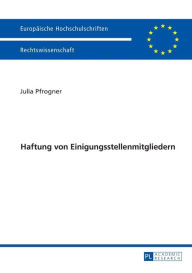 Title: Haftung von Einigungsstellenmitgliedern, Author: Julia Pfrogner