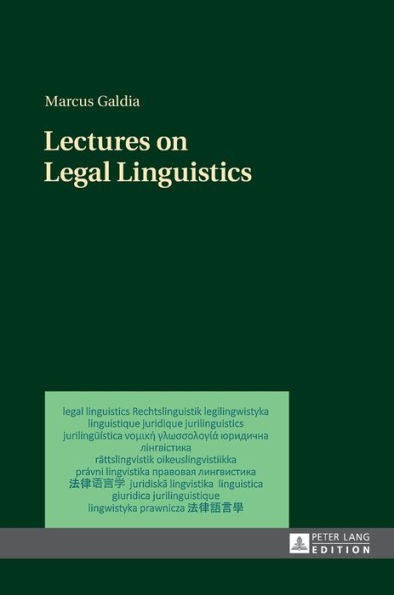 Lectures on Legal Linguistics