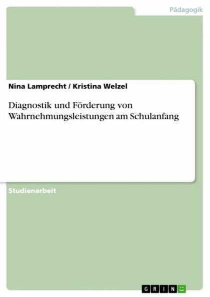 Diagnostik und Förderung von Wahrnehmungsleistungen am Schulanfang