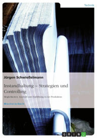 Title: Instandhaltung - Strategiefindung. Möglichkeiten, Auswahl und Einführung an einem Praxisbeispiel: Möglichkeiten, Auswahl und Einführung in der Produktion, Author: Jürgen Schwießelmann