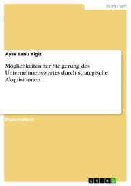 Title: Möglichkeiten zur Steigerung des Unternehmenswertes durch strategische Akquisitionen, Author: Ayse Banu Yigit