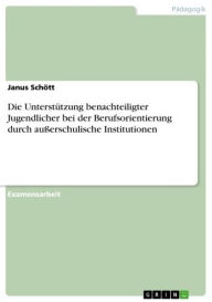 Title: Die Unterstützung benachteiligter Jugendlicher bei der Berufsorientierung durch außerschulische Institutionen, Author: Janus Schött