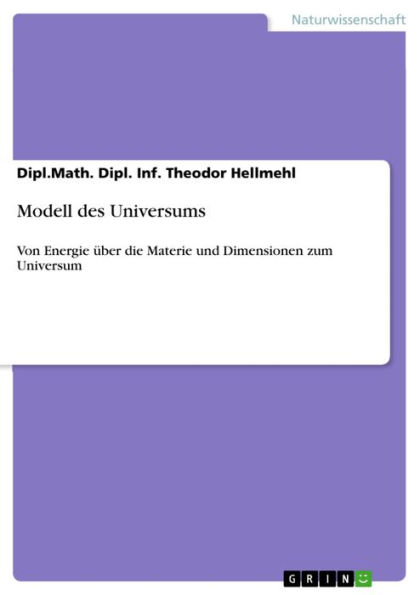 Modell des Universums: Von Energie über die Materie und Dimensionen zum Universum