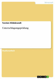 Title: Unterschlagungsprüfung, Author: Torsten Hildebrandt