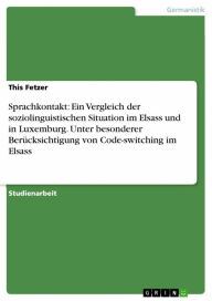 Title: Sprachkontakt: Ein Vergleich der soziolinguistischen Situation im Elsass und in Luxemburg. Unter besonderer Berücksichtigung von Code-switching im Elsass, Author: This Fetzer