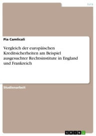 Title: Vergleich der europäischen Kreditsicherheiten am Beispiel ausgesuchter Rechtsinstitute in England und Frankreich, Author: Pia Camlicali