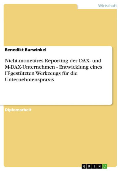 Nicht-monetäres Reporting der DAX- und M-DAX-Unternehmen - Entwicklung eines IT-gestützten Werkzeugs für die Unternehmenspraxis: Entwicklung eines IT-gestützten Werkzeugs für die Unternehmenspraxis