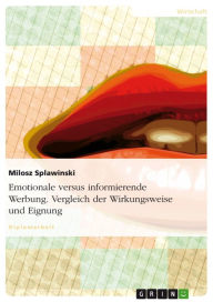 Title: Emotionale versus informierende Werbung. Vergleich der Wirkungsweise und Eignung: Vergleich der Wirkungsweise und Eignung, Author: Milosz Splawinski