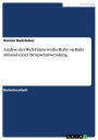 Analyse des Web-Frameworks Ruby on Rails anhand einer Beispielanwendung