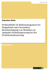 Title: Problemfelder im Risikomanagement bei Hedgefonds unter besonderer Berücksichtigung von Modellen zur optimalen Verlustbegrenzung bei der Portfoliostrukturierung, Author: Sebastian Witte