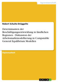 Title: Determinanten der Beschäftigungsentwicklung in ländlichen Regionen - Diskussion der Arbeitsmarktmodellierung in Computable General Equilibrium Modellen: Diskussion der Arbeitsmarktmodellierung in Computable General Equilibrium Modellen, Author: Robert Schulte-Drüggelte