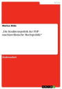 'Die Koalitionspolitik der FDP - machiavellistische Machtpolitik?': machiavellistische Machtpolitik?