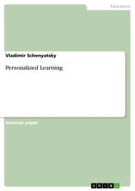 Title: Personalized Learning, Author: Vladimir Schenyatsky