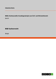 Title: BGB Sachenrecht, Author: Sebastian Barta