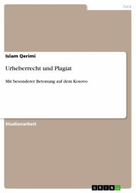 Title: Urheberrecht und Plagiat: Mit besonderer Betonung auf dem Kosovo, Author: Islam Qerimi