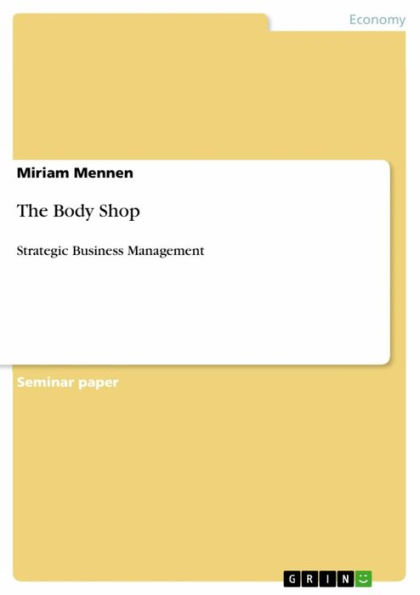 The Body Shop: Strategic Business Management