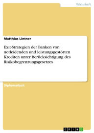 Title: Exit-Strategien der Banken von notleidenden und leistungsgestörten Krediten unter Berücksichtigung des Risikobegrenzungsgesetzes, Author: Matthias Lintner