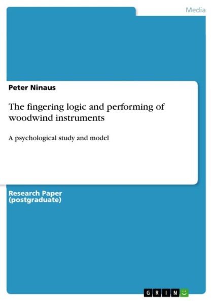 The fingering logic and performing of woodwind instruments: A psychological study and model