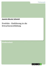 Title: Portfolio - Einführung in die Erwachsenenbildung, Author: Jasmin-Nicole Schmid