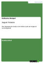 August Stramm: Eine linguistische Analyse der frühen Lyrik im Vergleich zur Kriegslyrik