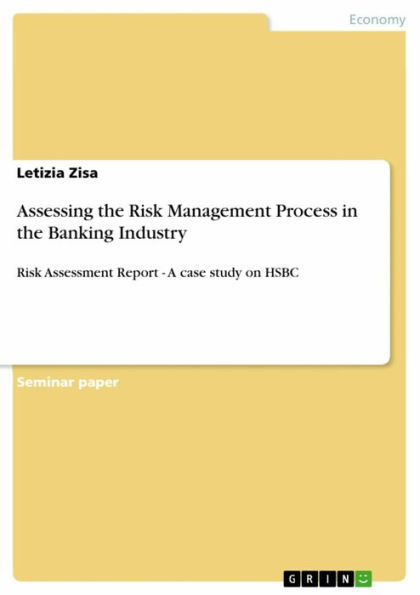 Assessing the Risk Management Process in the Banking Industry: Risk Assessment Report - A case study on HSBC