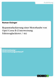 Title: Reparaturlackierung einer Motorhaube von Opel Corsa B (Unterweisung Fahrzeuglackierer / -in), Author: Roman Eisinger