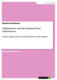 Title: Vulkanismus und der Ausbruch des Yellowstone: Welche Folgen hätte der Ausbruch dieses Supervulkans?, Author: Bastian Gniewosz