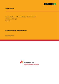 Title: Kontextuelle Information, Author: Adam Staisch