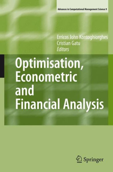 Optimisation, Econometric and Financial Analysis