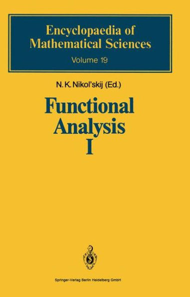 Functional Analysis I: Linear Functional Analysis / Edition 1