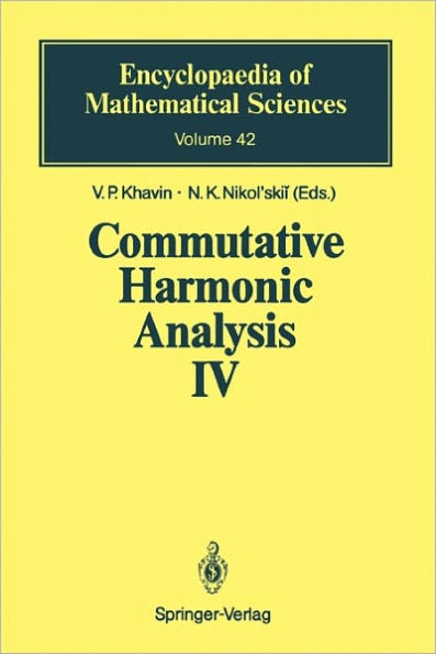 Commutative Harmonic Analysis IV: Harmonic Analysis in IRn / Edition 1