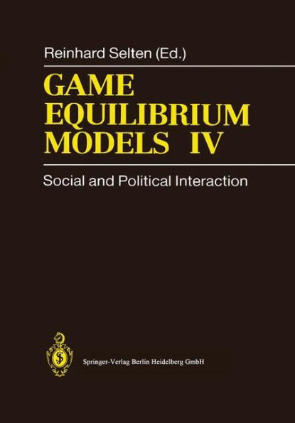 Game Equilibrium Models IV: Social and Political Interaction