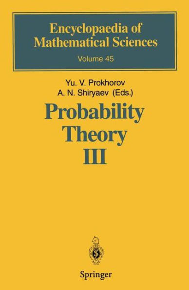 Probability Theory III: Stochastic Calculus / Edition 1