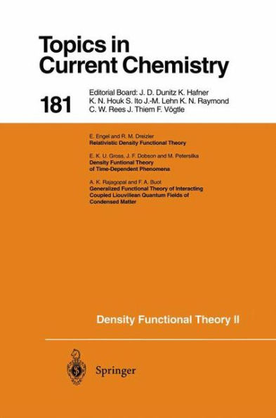 Density Functional Theory II: Relativistic and Time Dependent Extensions / Edition 1