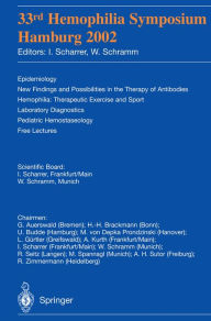 Title: 33rd Hemophilia Symposium: Hamburg 2002, Author: I. Scharrer