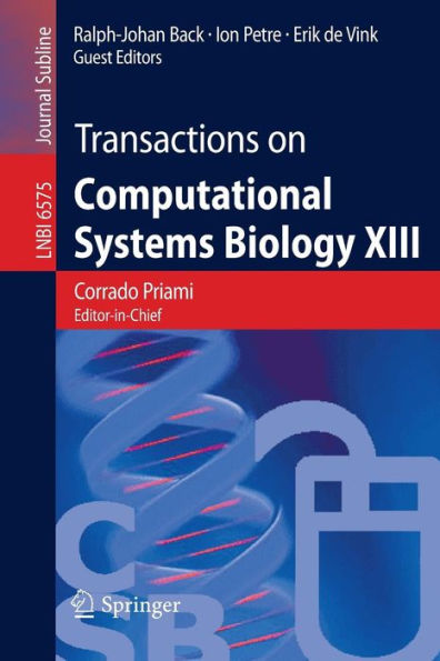 Transactions on Computational Systems Biology XIII / Edition 1
