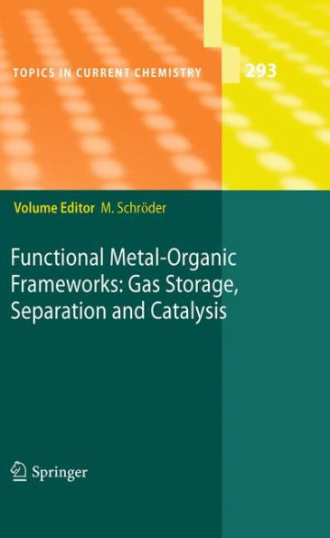 Functional Metal-Organic Frameworks: Gas Storage, Separation and Catalysis