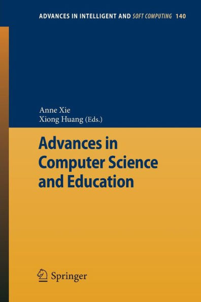 Advances in Computer Science and Education