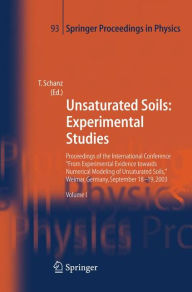 Title: Unsaturated Soils: Experimental Studies: Proceedings of the International Conference 